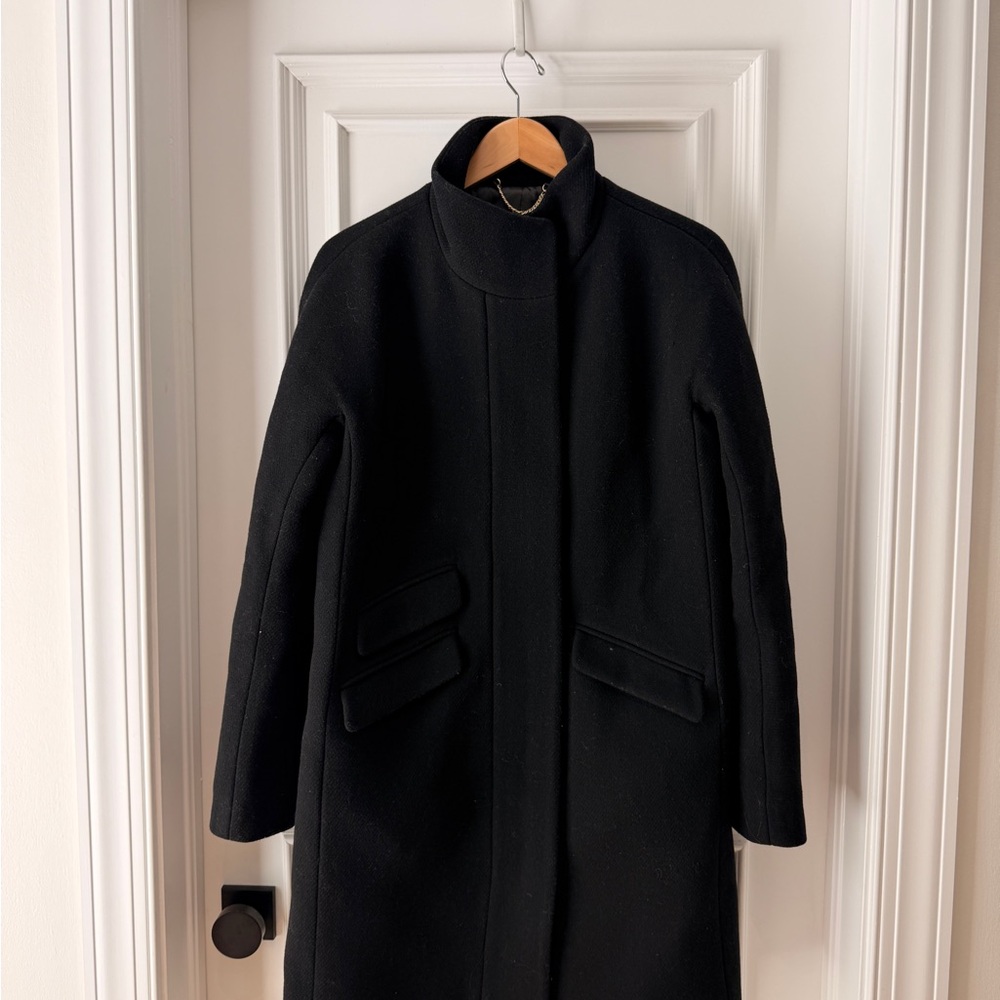 J. Crew Women's Black Trench Coat